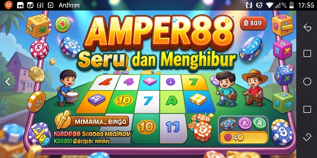 Screenshot gameplay AMPER88 menampilkan momen seru saat bermain Bingo.