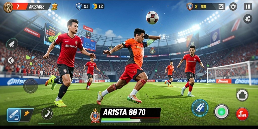 Tampilan gameplay ARISTA88 yang menegangkan dan seru.