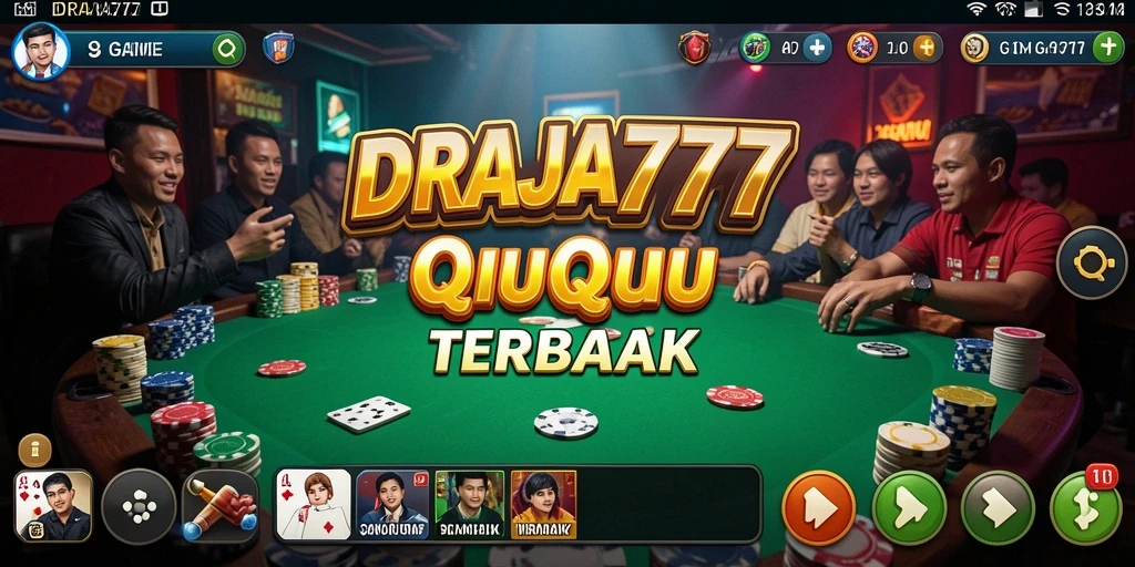 Tampilan gameplay seru dalam DRAJA777 saat bermain QiuQiu.