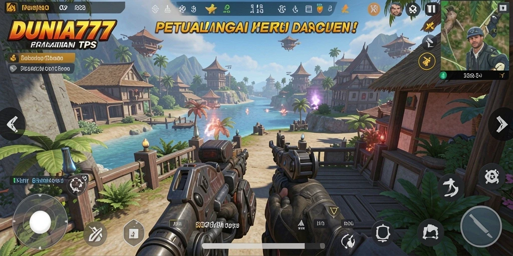 Tangkapan layar utama DUNIA777 menunjukkan aksi gameplay mendebarkan.