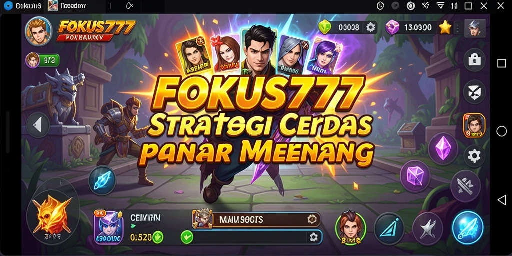Tangkapan layar utama FOKUS777 menampilkan momen strategis yang mendebarkan.