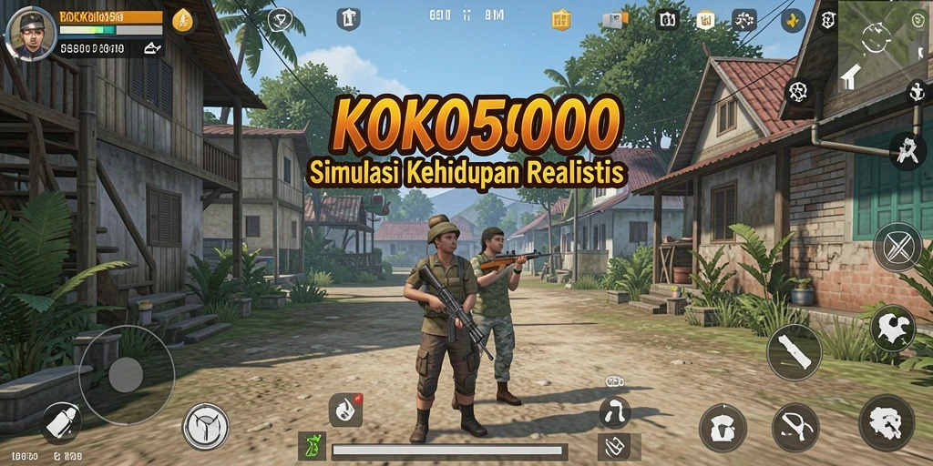 Tampilan gameplay KOKO5000 dengan suasana simulasi yang menarik.