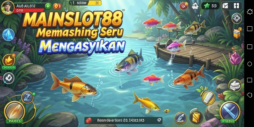 Tampilan gameplay MAINSLOT88 yang menampilkan pengalaman memancing yang seru.