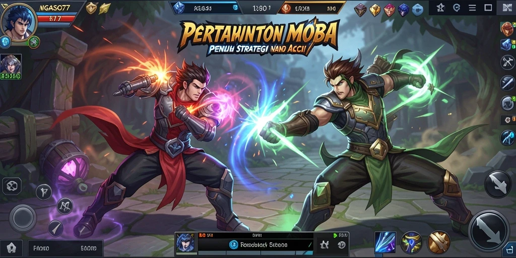 Tampilan menarik dari pertarungan intens dalam NGASO77.