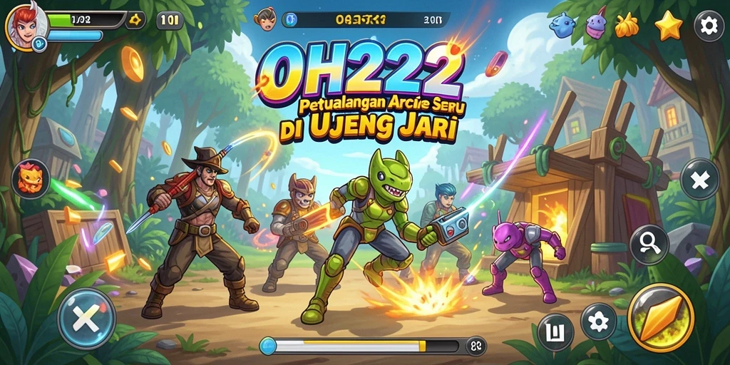 Tangkapan layar gameplay yang menampilkan aksi cepat dan tantangan Arcade.