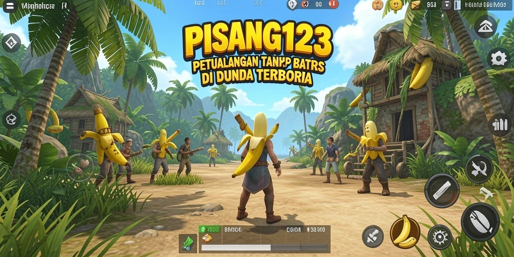 Gameplay PISANG123 dalam dunia terbuka yang menakjubkan.