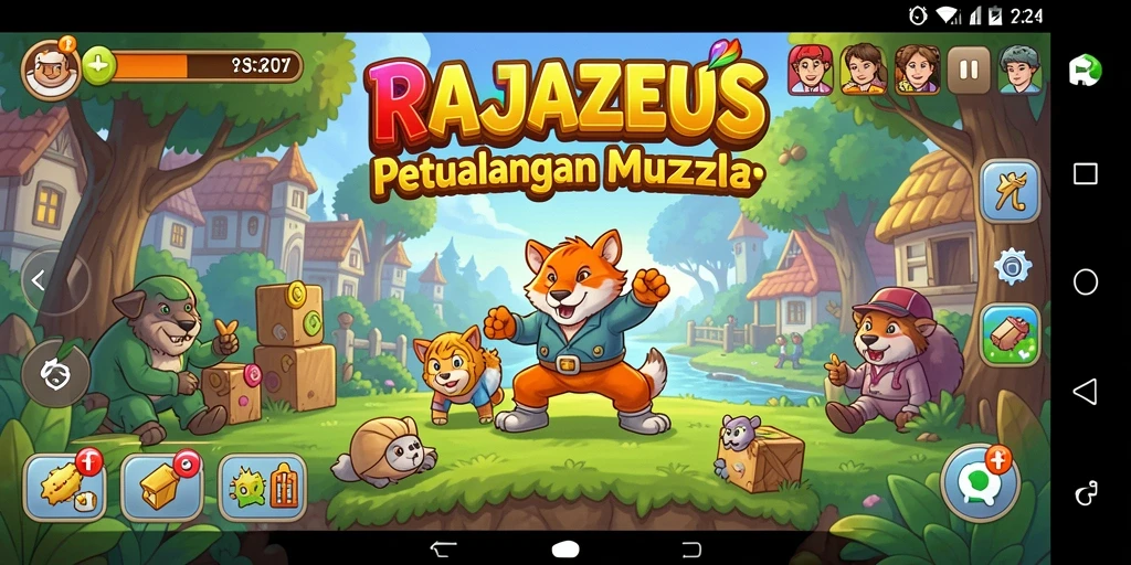 Screenshot gameplay RAJAZEUS yang menampilkan tantangan puzzle menarik.