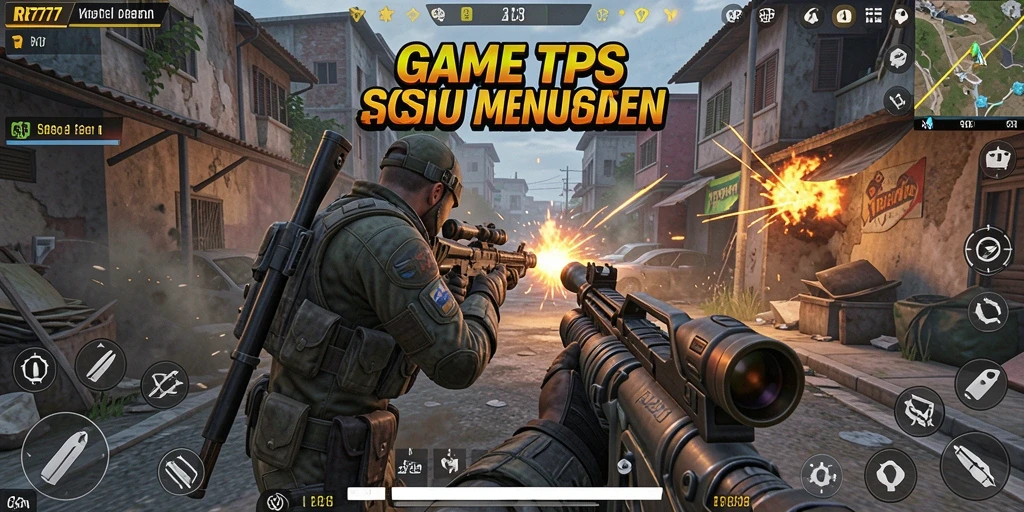 Gameplay seru dalam pertempuran TPS di RR777.
