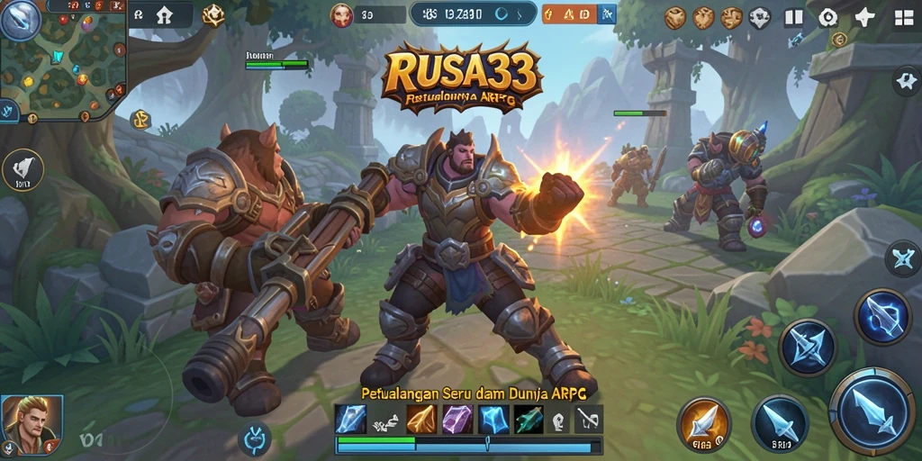 Tampilan gameplay RUSA33 yang seru dan penuh aksi dalam ARPG.