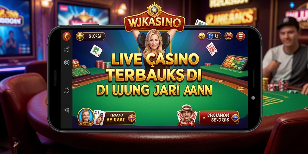 Tampilan mendebarkan dari gameplay Live Casino di WJKASINO.