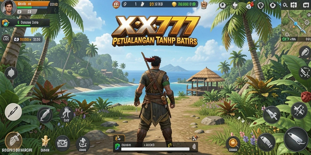 Tangkapan layar gameplay XXX777 menunjukkan keindahan dunia terbuka yang bisa dijelajahi.