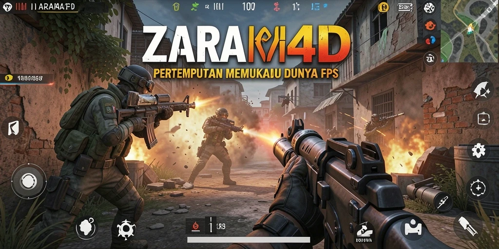 Screenshot gameplay ZARA4D yang menunjukkan pertempuran intens dan grafis menawan.